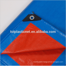 orange blue pure virgin PE Coated Tarpaulin for truck cover and tents